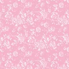 Dollhouse Miniature Wallpaper Tiffany Reverse, Pink